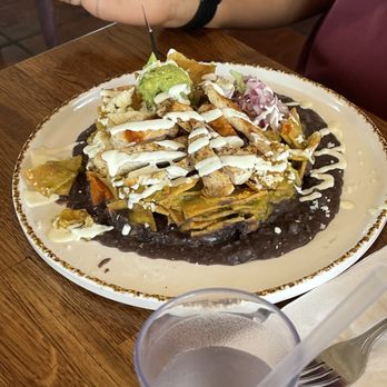 Madres Brunch - Green chilaquiles with chicken (was cold inside) - Breakfast & Brunch Near Me - Bellflower, California Madres Brunch - Green chilaquiles with chicken (was cold inside) - Breakfast & Brunch Near Me - Bellflower, California