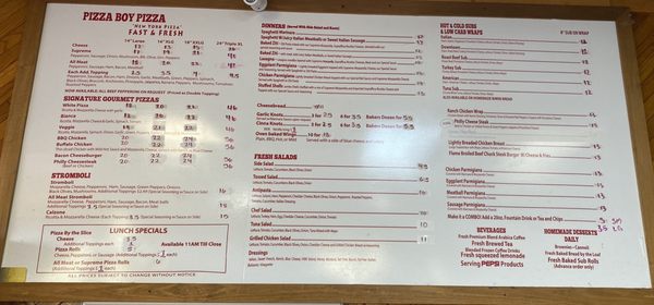 Menu photo 1 Pizza Boy Pizza Lake City, FL Menu photo 1 Pizza Boy Pizza Lake City, FL