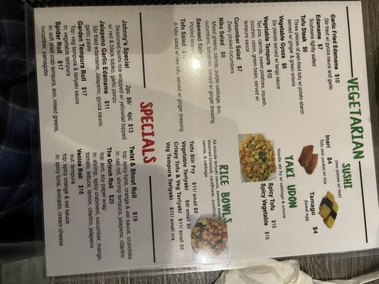 Menu photo 4 Niko Niko Sushi Redlands, CA