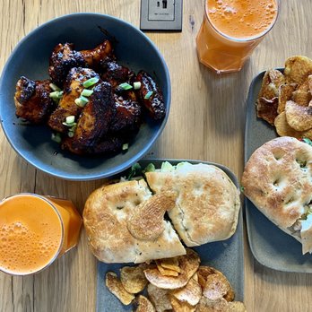 Top Out Cafe - Chicken pesto panini, sticky wings, and golden glow juice - Coffee & Tea Near Me - Indianapolis, Indiana Top Out Cafe - Chicken pesto panini, sticky wings, and golden glow juice - Coffee & Tea Near Me - Indianapolis, Indiana