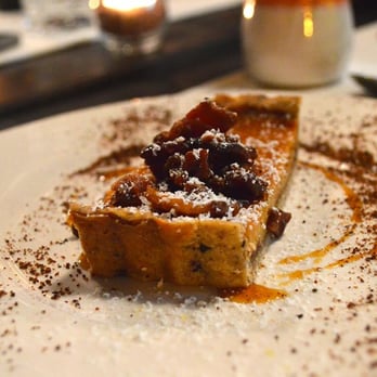Barbareño - Creme caramel and fig tart with candied bacon - New American Near Me - Santa Barbara, California