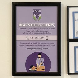 Pacific Coastal College of Massage Therapy - Sign