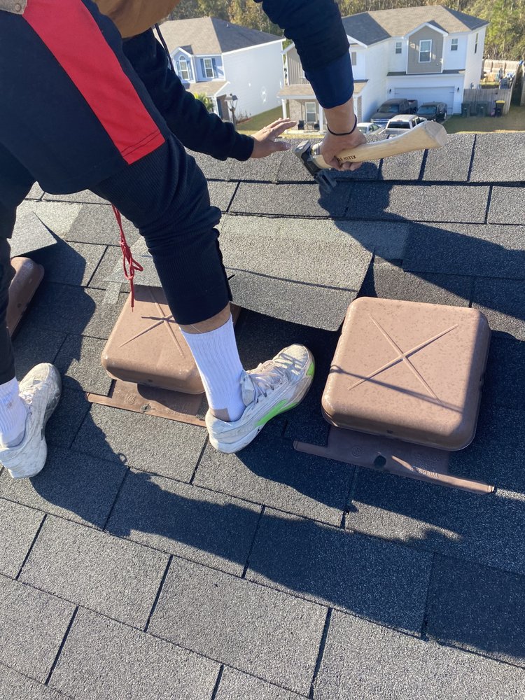 Slide of A C Roofing Repair