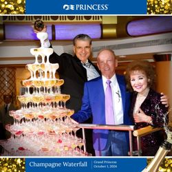 Princess Cruises - Wonderful Captain Salvatore, this was a champagne fountain party w captain the one I described in review but not this particular ship