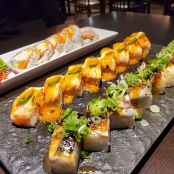 Tonton Sushi - Salmon and Saba oishi aburi - Japanese Near Me - Vancouver, British Columbia Tonton Sushi - Salmon and Saba oishi aburi - Japanese Near Me - Vancouver, British Columbia