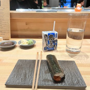 Handies Douzo - First of the 5 hand roll set - Sushi Bars Near Me - Houston, Texas
