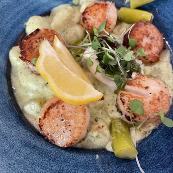 The Boathouse - Scallops with gnocchi - Seafood Near Me - Saint Johns, Florida