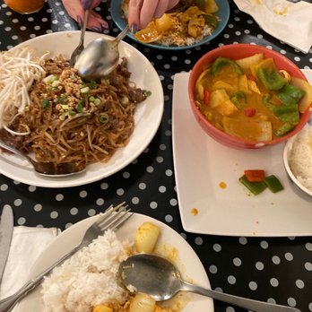 Little Spice - Yellow curry (medium spice was great!) and beef pad Thai - Thai Near Me - Hanover, Maryland Little Spice - Yellow curry (medium spice was great!) and beef pad Thai - Thai Near Me - Hanover, Maryland