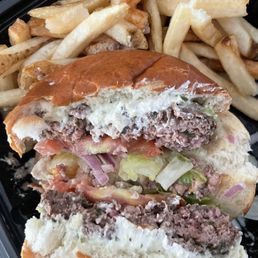 Lamb burger