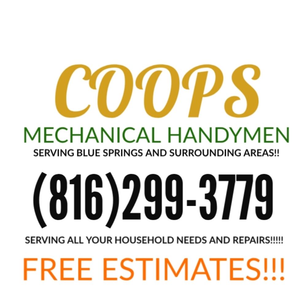 Slide of COOPS Mechanical Handyman Service