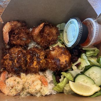 Coco Shrimp - Plano - Sampler (Coco Shrimp, Sweet and Spicy, Lemon Herb (GF)) - Seafood Near Me - Plano, Texas