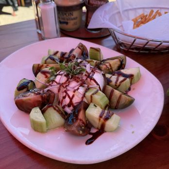 Nepenthe - Caprese salad - New American Near Me - Big Sur, California Nepenthe - Caprese salad - New American Near Me - Big Sur, California