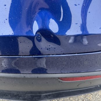 Paintless Dent Repair By VAS - Before with the dent. - Mobile Dent Repair Near Me - Vero Beach, Florida