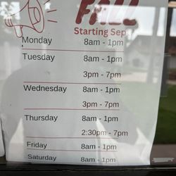 Childwatch "hours" there are supposed to abide by regardless of season hours changing