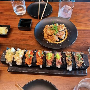 TenTen - ig: @whatsviveating | chicken karaage, scallop truffle, spicy salmon, negitoro, and wagyu tartare hand rolls - Japanese Near Me - Austin, Texas TenTen - ig: @whatsviveating | chicken karaage, scallop truffle, spicy salmon, negitoro, and wagyu tartare hand rolls - Japanese Near Me - Austin, Texas