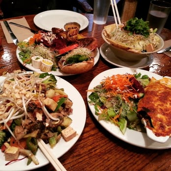 The Naam - I had a great dinner with my friends in the Naam. We ordered Buddha-feast, veggie burgur and two other dishes. Super awesome!! - Vegetarian Near Me - Vancouver, British Columbia