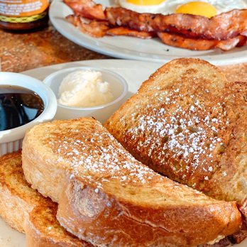 Bill's Cafe - French toast combo, eggs and bacon - Breakfast & Brunch Near Me - San Jose, California