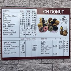 Ch Donut - Menu