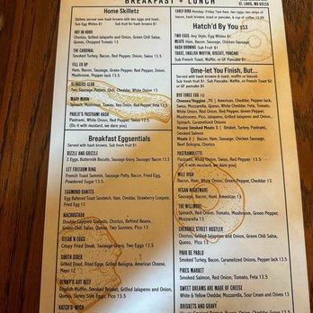Hatch'd - Love the names of the food!!! Menu - Breakfast & Brunch Near Me - St. Louis, Missouri