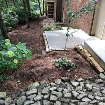 Epic Landscape - a garden with a stone walkway and steps - Landscape Architects or Designers Near Me
