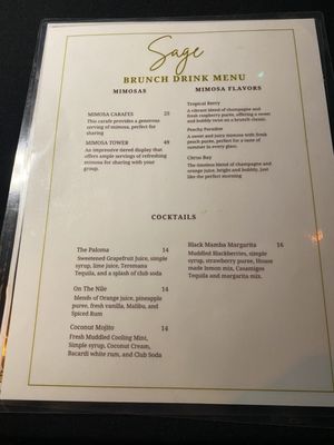 Menu photo 2 SAGE Kitchen & Cocktails Charlotte, NC Menu photo 2 SAGE Kitchen & Cocktails Charlotte, NC