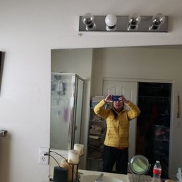 Sagging mirror slowly making it's way down my wall Sagging mirror slowly making it's way down my wall