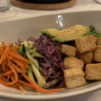 Luna - My tofu dish with sweet potato noodles - just yummy - Korean Near Me - Montreal, Quebec Luna - My tofu dish with sweet potato noodles - just yummy - Korean Near Me - Montreal, Quebec