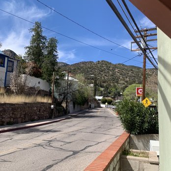 Jonquil Motel - Street in front going down to the town - Hotels Near Me - Bisbee, Arizona