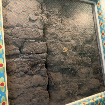 Plaza Cafe Downtown - Wall near bathroom- shows how building was made - American Near Me - Santa Fe, New Mexico