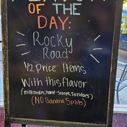 Scoops Ice Cream - Love the half price flavor of the day!