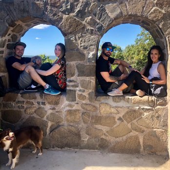 Sleeping Giant State Park - Top of the Castle  (Shoutouts to the Dog Photo Bombing) - Parks Near Me - Hamden, Connecticut