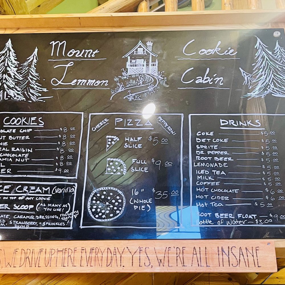 Mt Lemmon Cookie Cabin - Menu - Pizza Near Me - Mount Lemmon, Arizona Mt Lemmon Cookie Cabin - Menu - Pizza Near Me - Mount Lemmon, Arizona