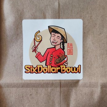Six Dollar Bowl - Logo on bag - Food Delivery Services Near Me - Oakland, California Six Dollar Bowl - Logo on bag - Food Delivery Services Near Me - Oakland, California