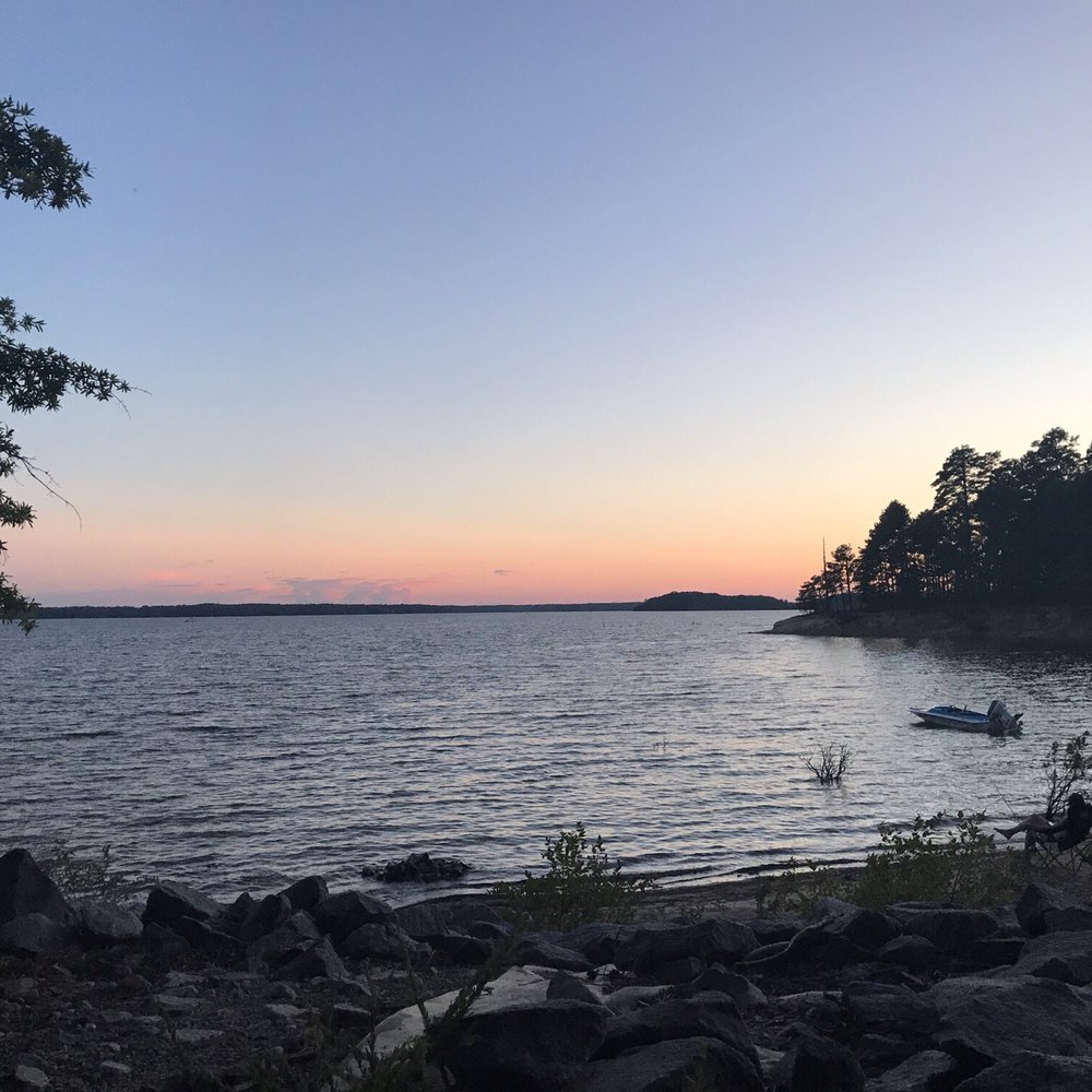 Sunset from our site. A cove where you can leave your boat in the water overnight Sunset from our site. A cove where you can leave your boat in the water overnight