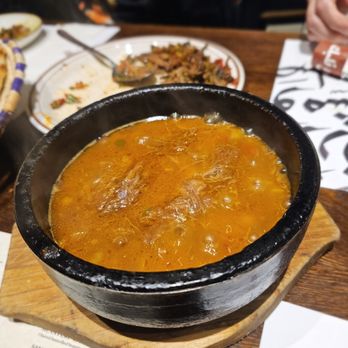 Yemenat - Beef Fahsa- Braised short ribs in a spiced broth. $28. Best dish here - Middle Eastern Near Me - Brooklyn, New York