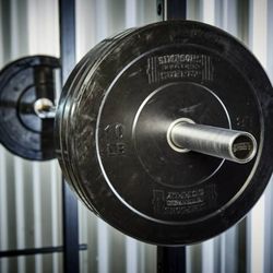 Simpsons Fitness Supply - Simpsons Fitness Supply bumper plates, Simpsons Fitness Supply needle bearing Olympic barbell
