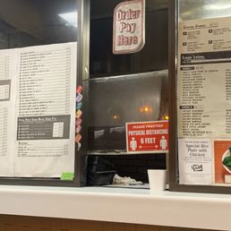 the menu and prices of the restaurant