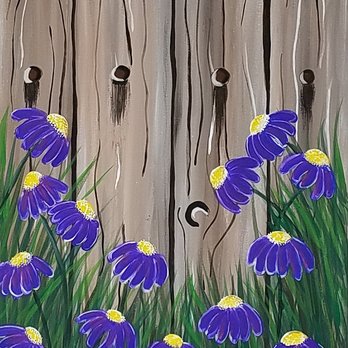 SplashKits - Purple Daisies Do-It-Yourself Painting Kits: Perfect for hobbies, paint nights and party activities from our Spring Collection - Arts & Crafts Near Me