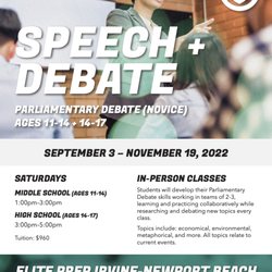 Elite Prep Irvine-Newport Beach - We prepare you for Speech and Debate Competitions