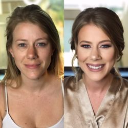 Beauty By Veronica Horner - Before and After bridesmaid makeup