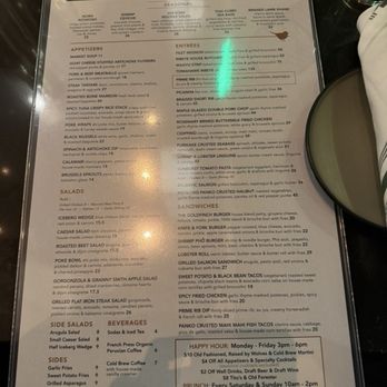 The Goldfinch - Menu - New American Near Me - Irvine, California
