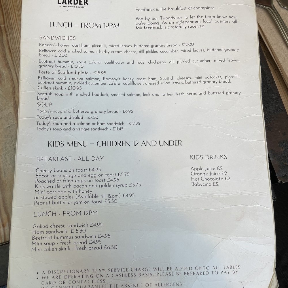 The Edinburgh Larder - Lunch menu - Delis Near Me - Edinburgh, EDH The Edinburgh Larder - Lunch menu - Delis Near Me - Edinburgh, EDH