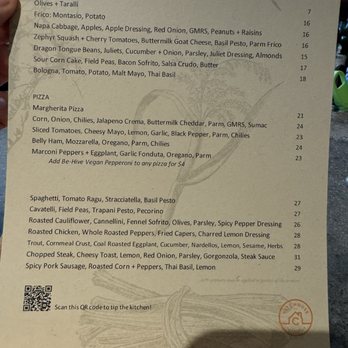 City House - Menu - Italian Near Me - Nashville, Tennessee