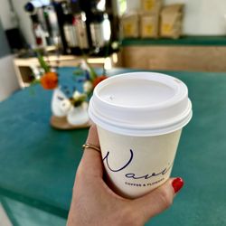 Navi Coffee & Flowers - House Latte - aromatically flavored with cardamom lavender and rose