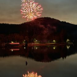 Riverview Motel - Fireworks across the Pend Orielle river
