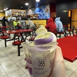 vanilla ube soft serve
