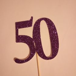 Mammasl cakesgiftstreats - Glitter card stock number, £2.50