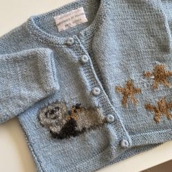 Bumps & Bundles - Handmade alpaca cardigan with the cutest sea otters and starfish for $8. You never know what treasures you will find!