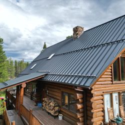 On Point Contracting - From start to finish a brand new standing seam metal roof with snow retention in Leadville, CO.