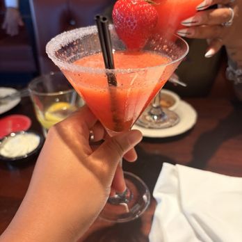Pappadeaux Seafood Kitchen - Strawberry Hennessy lemon drop - Seafood Near Me - Houston, Texas
